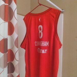 Red Basketball Jersey with Number 8